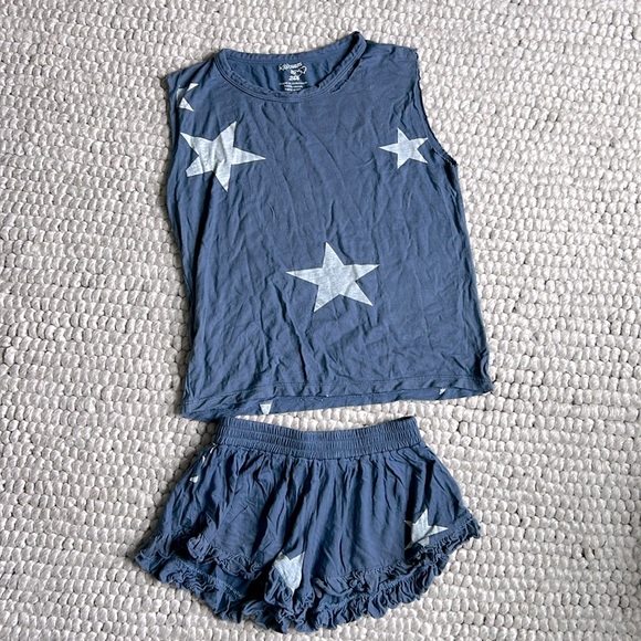 FBZ flowers by Zoe star tank & swing shorts set - Picture 1 of 10